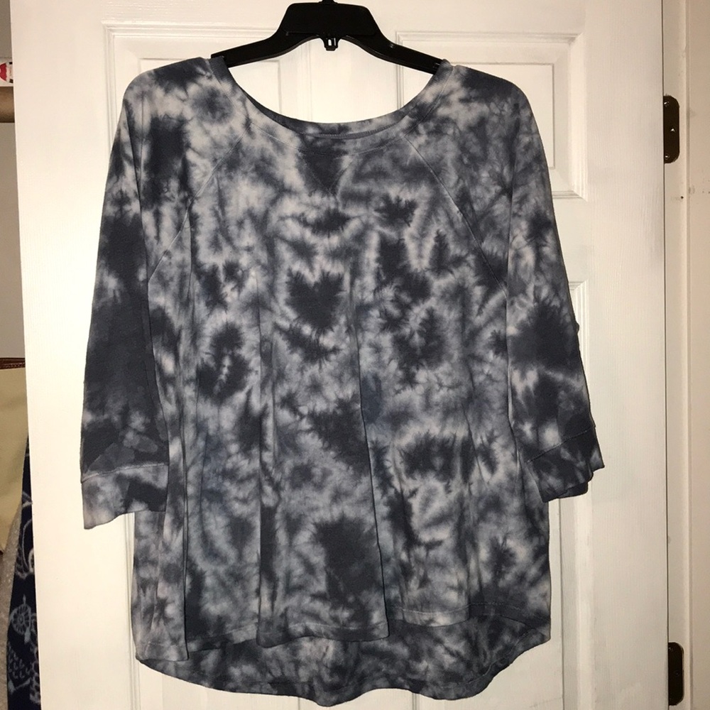 3X indigo tie-dye sweater  Sonoma